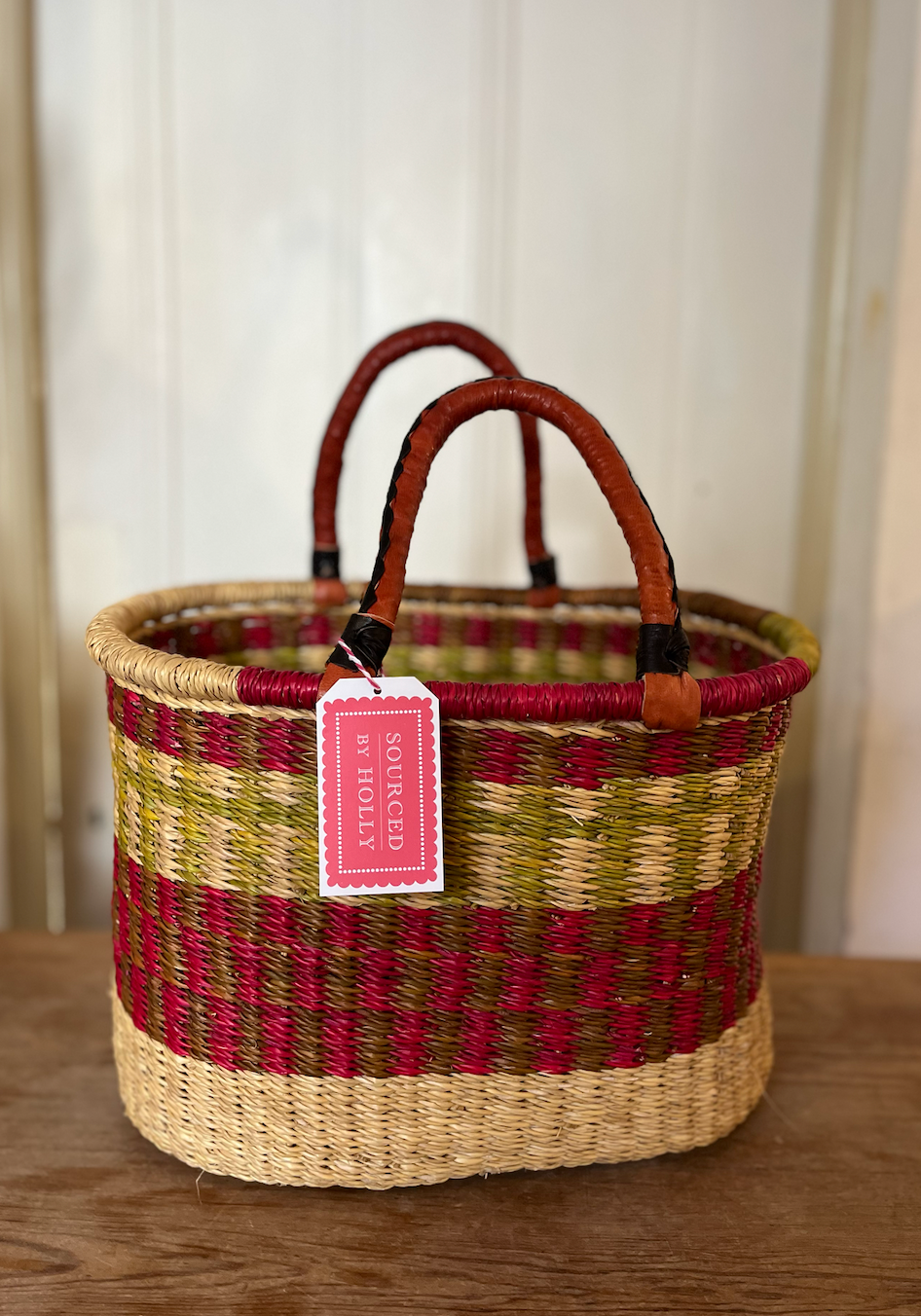 Shopping Bolga Basket - Various Colours