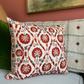 Vibrant Red Suzani Cushion