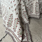 Beautiful Red Floral Blockprinted Cotton Quilt