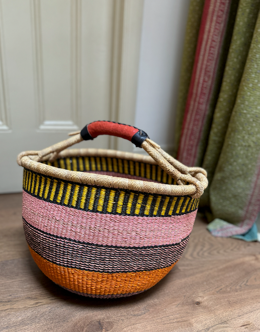 Large Bolga Basket - Various Colours