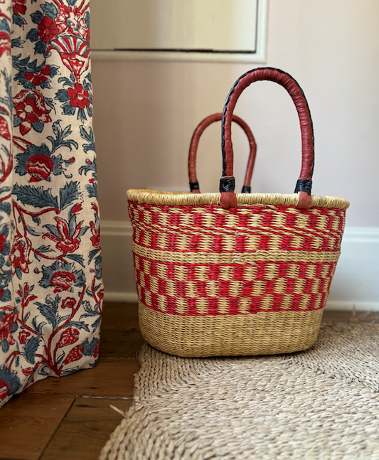 Shopping Bolga Basket - Various Colours