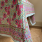 Striking & Vibrant Multicoloured Blockprinted Cotton Tablecloth - Various Sizes