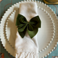 Velvet Bow Napkin Rings & Christmas Decorations