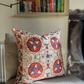 Bold Multicoloured Silk Suzani Cushion