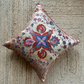 Pretty Pink Star Silk Suzani Cushion