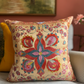 Pretty Pink Star Silk Suzani Cushion