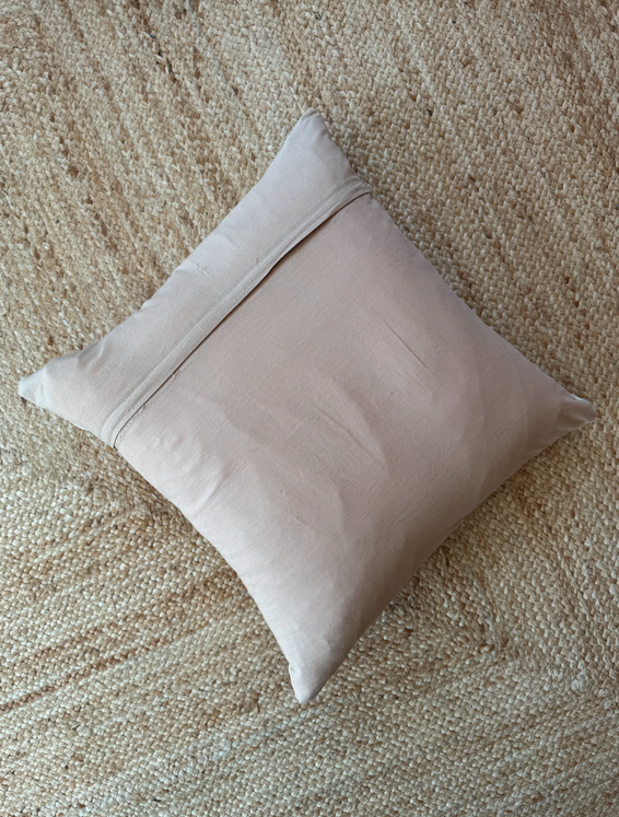 Pretty Pink Star Silk Suzani Cushion