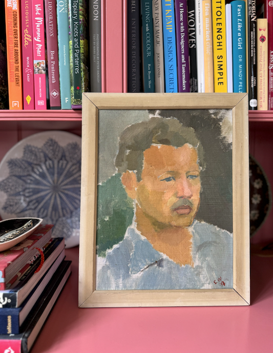 Framed Portrait of Handsome Man