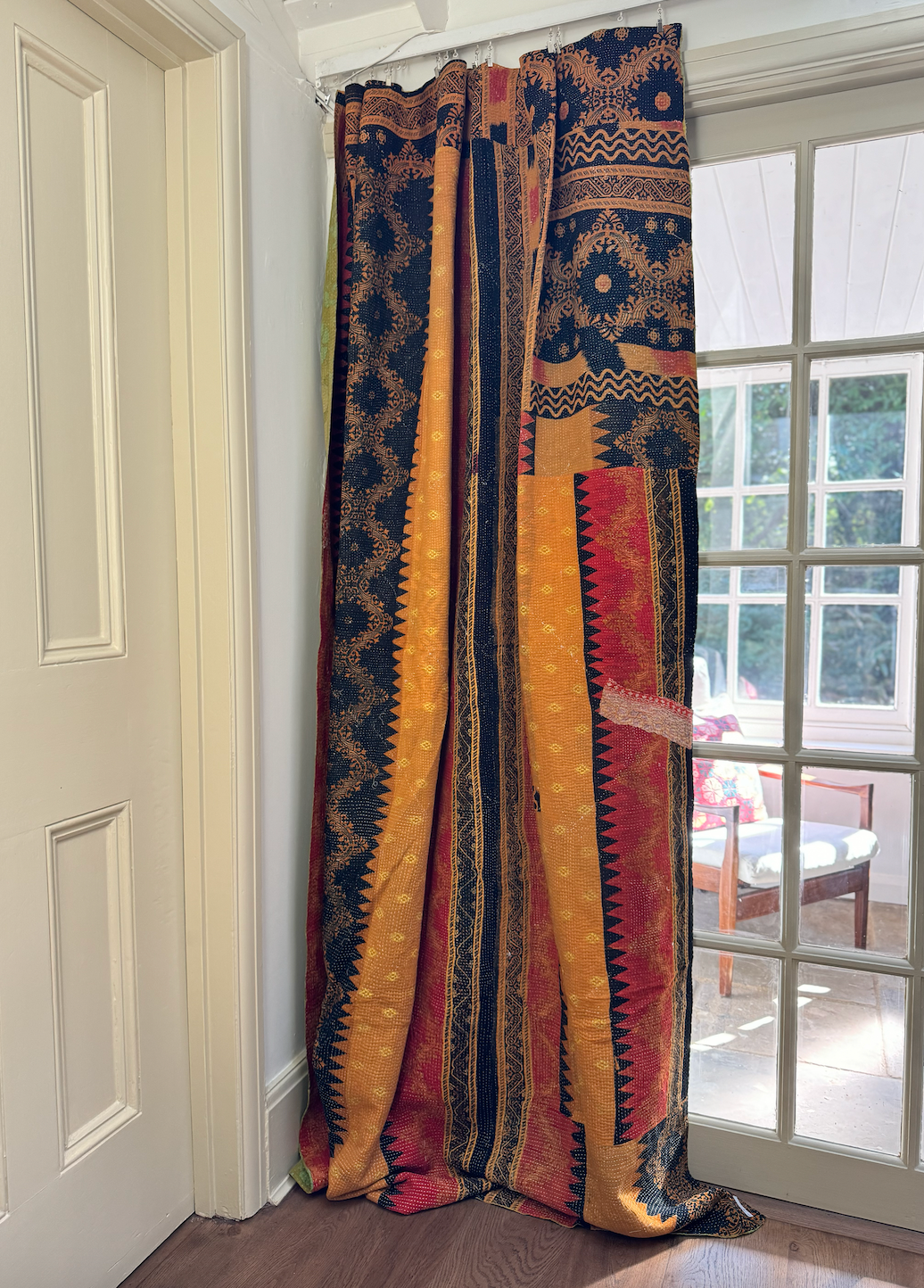 Double Sided Vintage Kantha Quilt