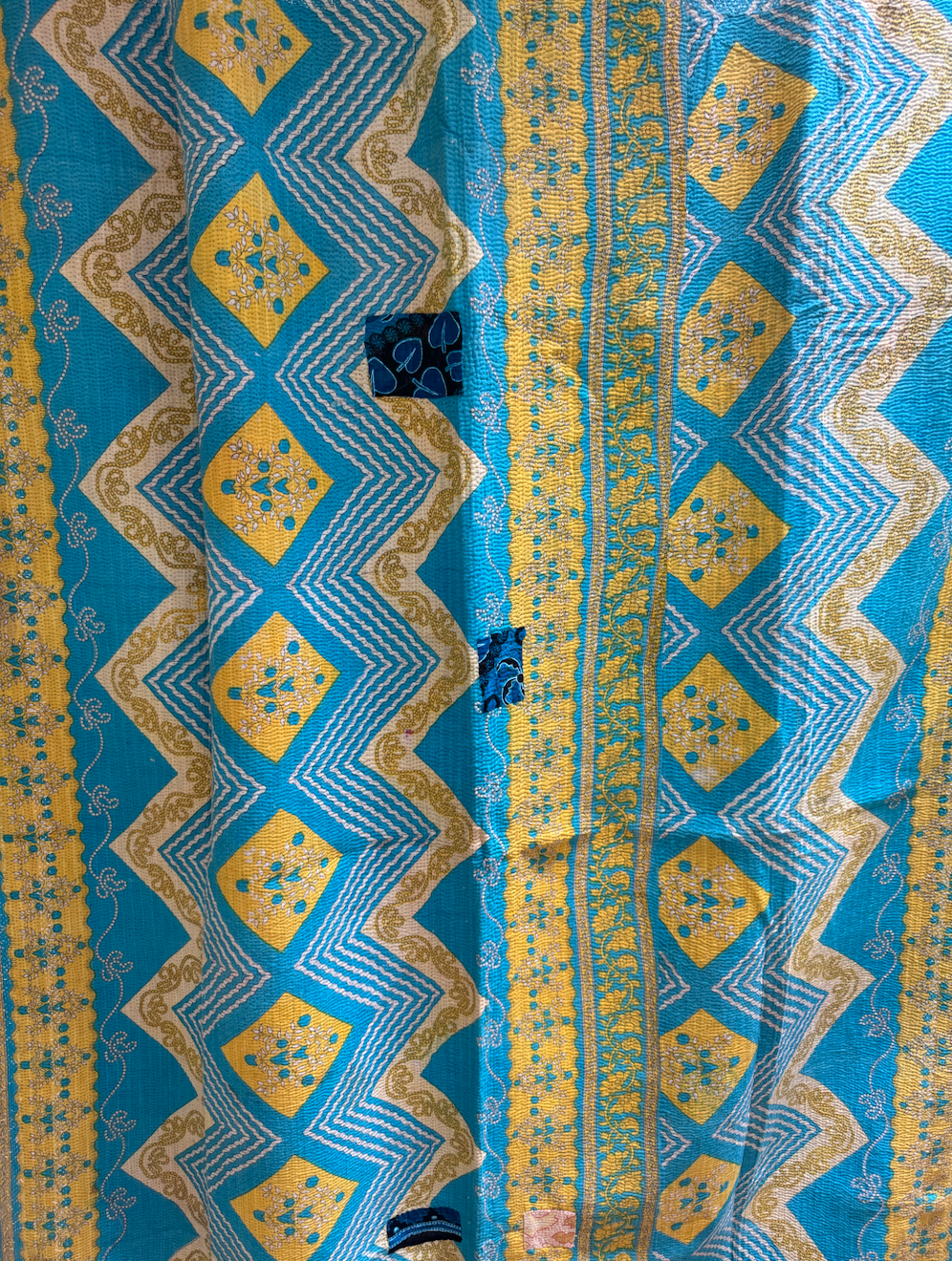 Double Sided Vintage Kantha Quilt