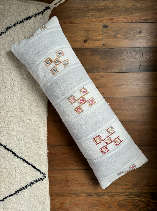 Large Soft & Classic Bolster Kilim Cushion