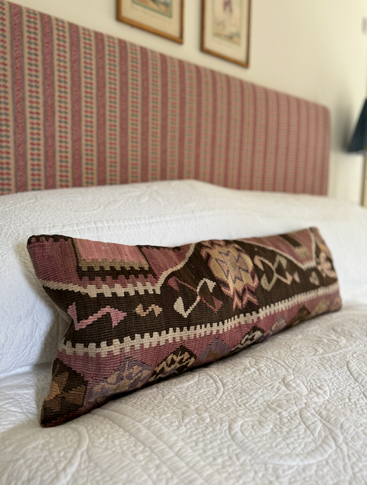 Large & Gorgeous Bolster Kilim Cushion