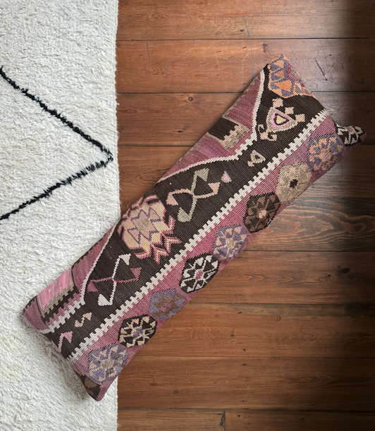 Large & Gorgeous Bolster Kilim Cushion