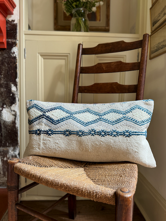 Blue Diamond Kilim Cushion