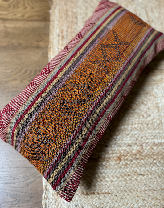 Autumnal Toned Kilim Cushion