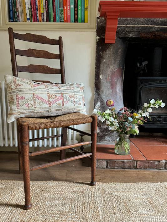 Pretty Pink Soft Kilim Cushion