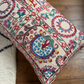 Large Striking Multicoloured Silk Suzani Cushion