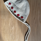 Limited Edition Hand-Embroidered Baby Bonnet – Merino Wool