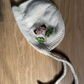 Limited Edition Hand-Embroidered Baby Bonnet – Merino Wool