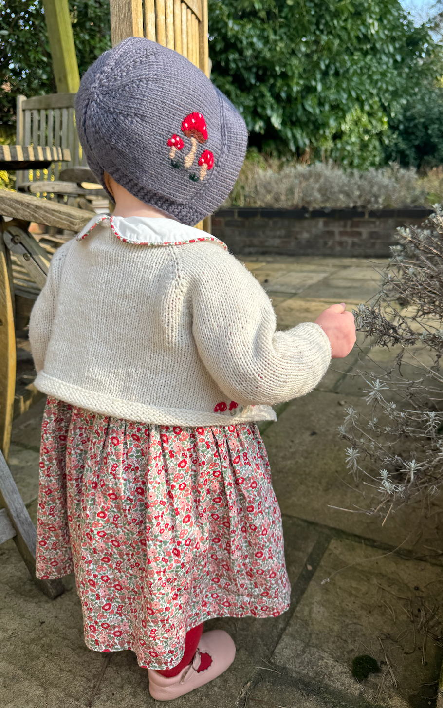 Limited Edition Hand-Embroidered Baby Bonnet – Merino Wool