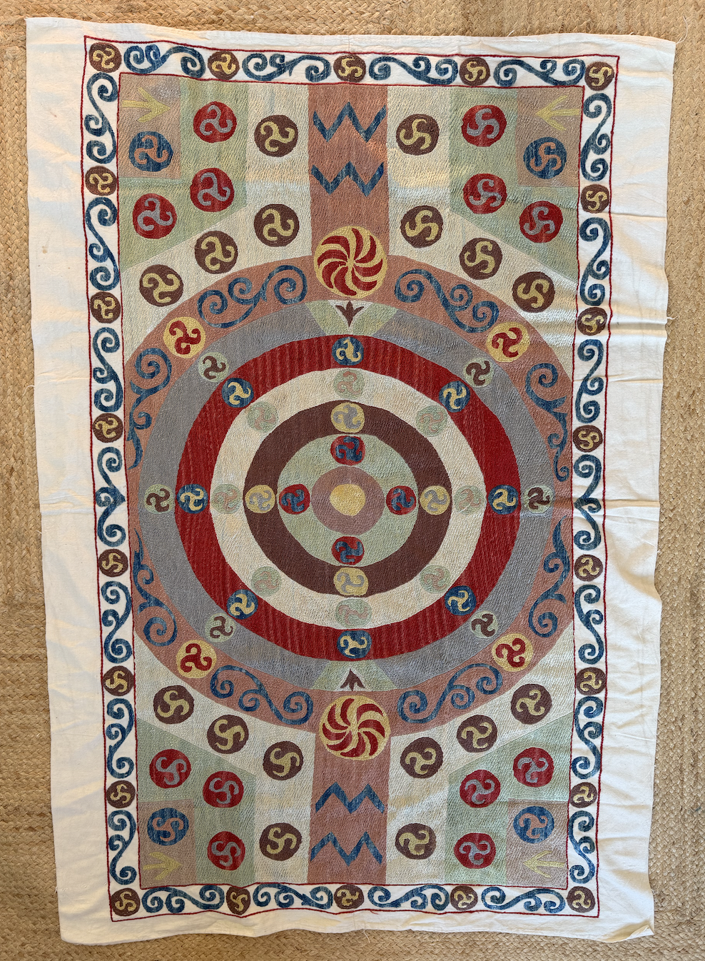 Rare & Striking Medium Suzani Fabric