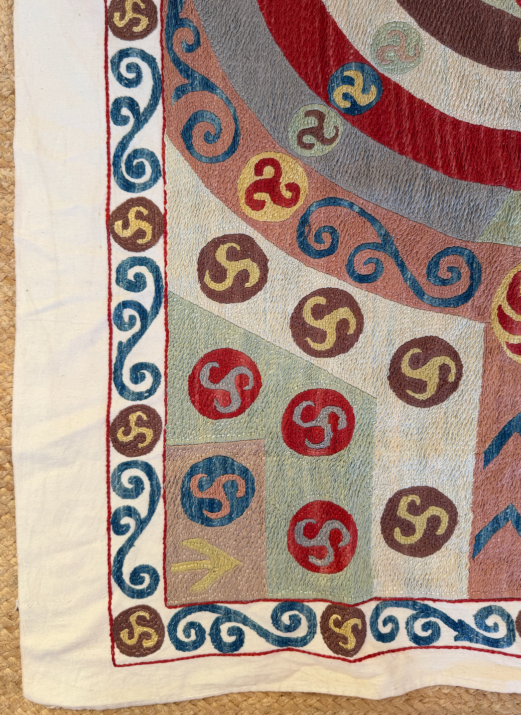 Rare & Striking Medium Suzani Fabric