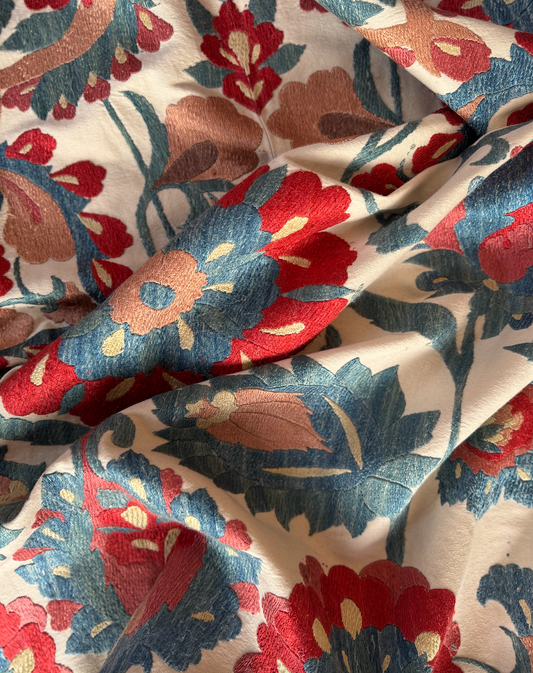 Stunning Bold Toned Uzebistan Medium Suzani Fabric