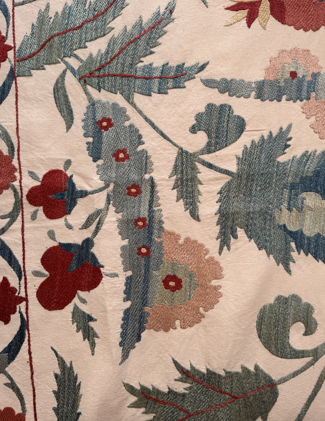 Beautiful Uzebistan Medium Suzani Fabric