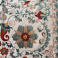 Large-Scale Teal & Red Floral Suzani, Medium