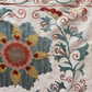Large-Scale Teal & Red Floral Suzani, Medium