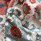 Large-Scale Teal & Red Floral Suzani, Medium