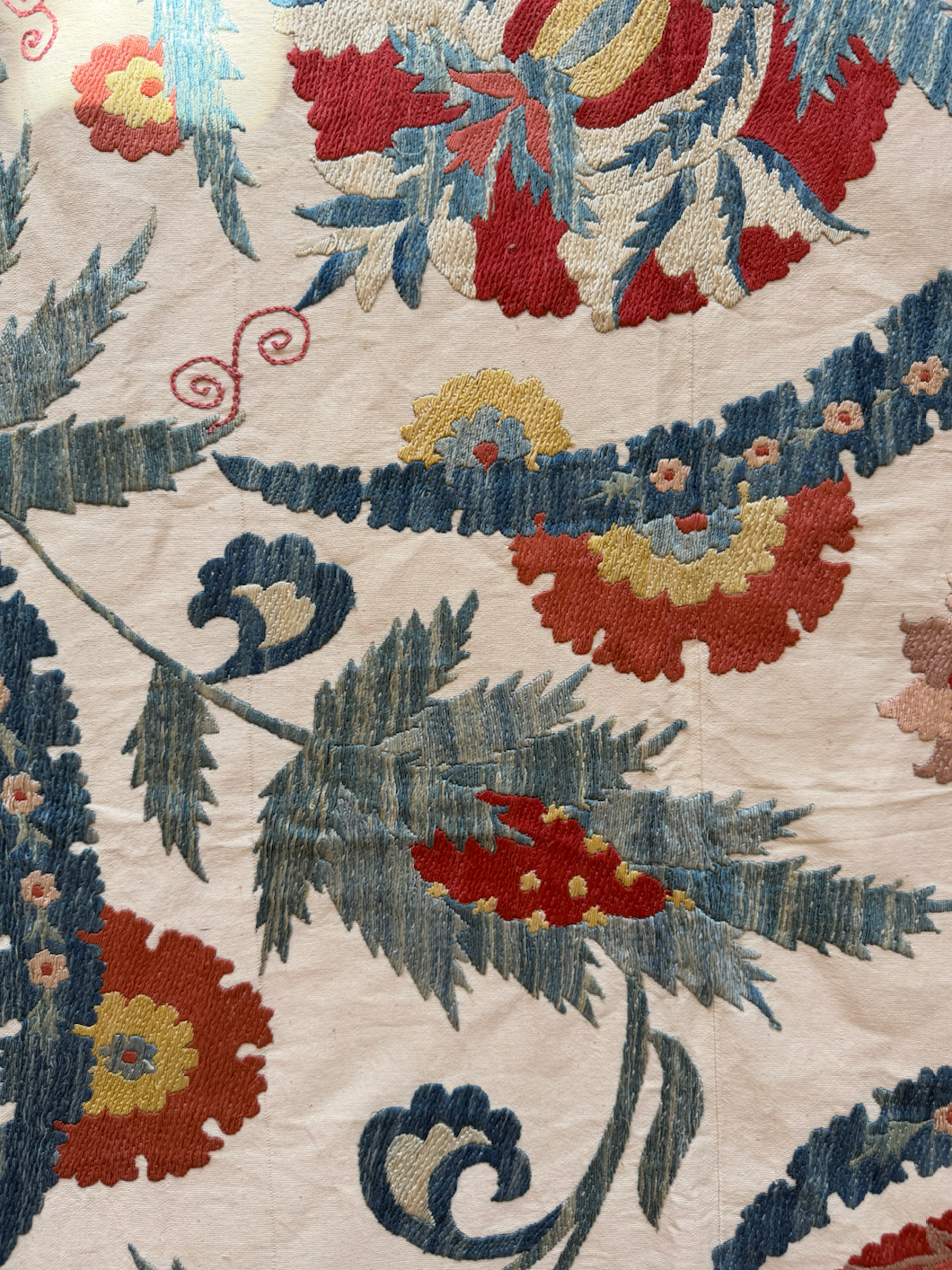 Pomegranate & Paisley Suzani in Blue, Medium
