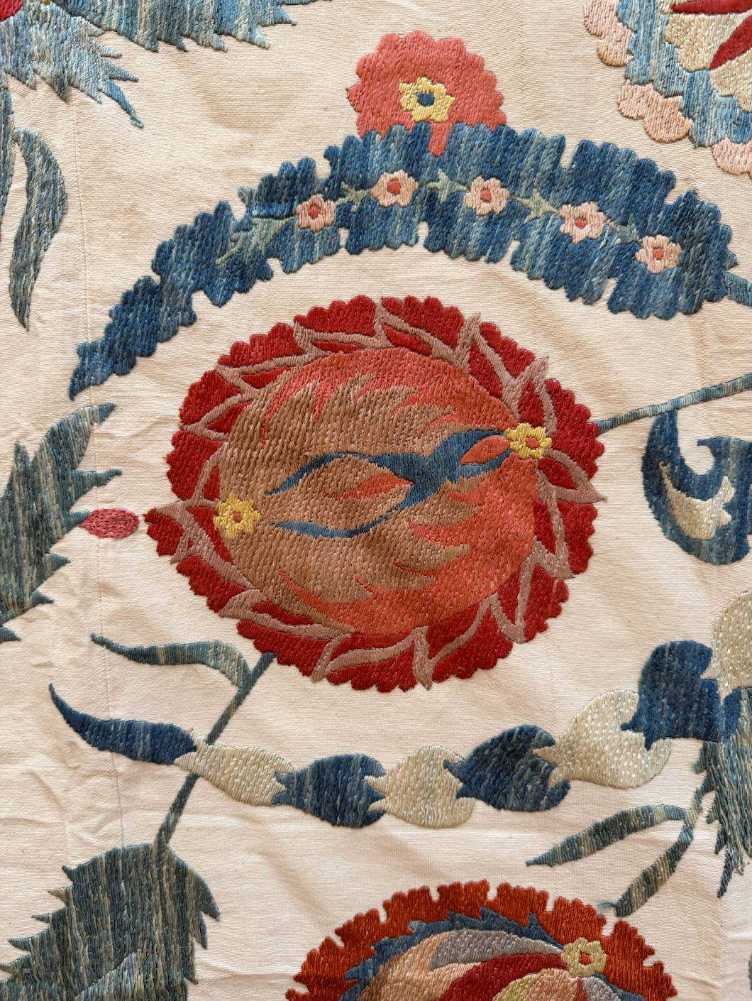 Pomegranate & Paisley Suzani in Blue, Medium