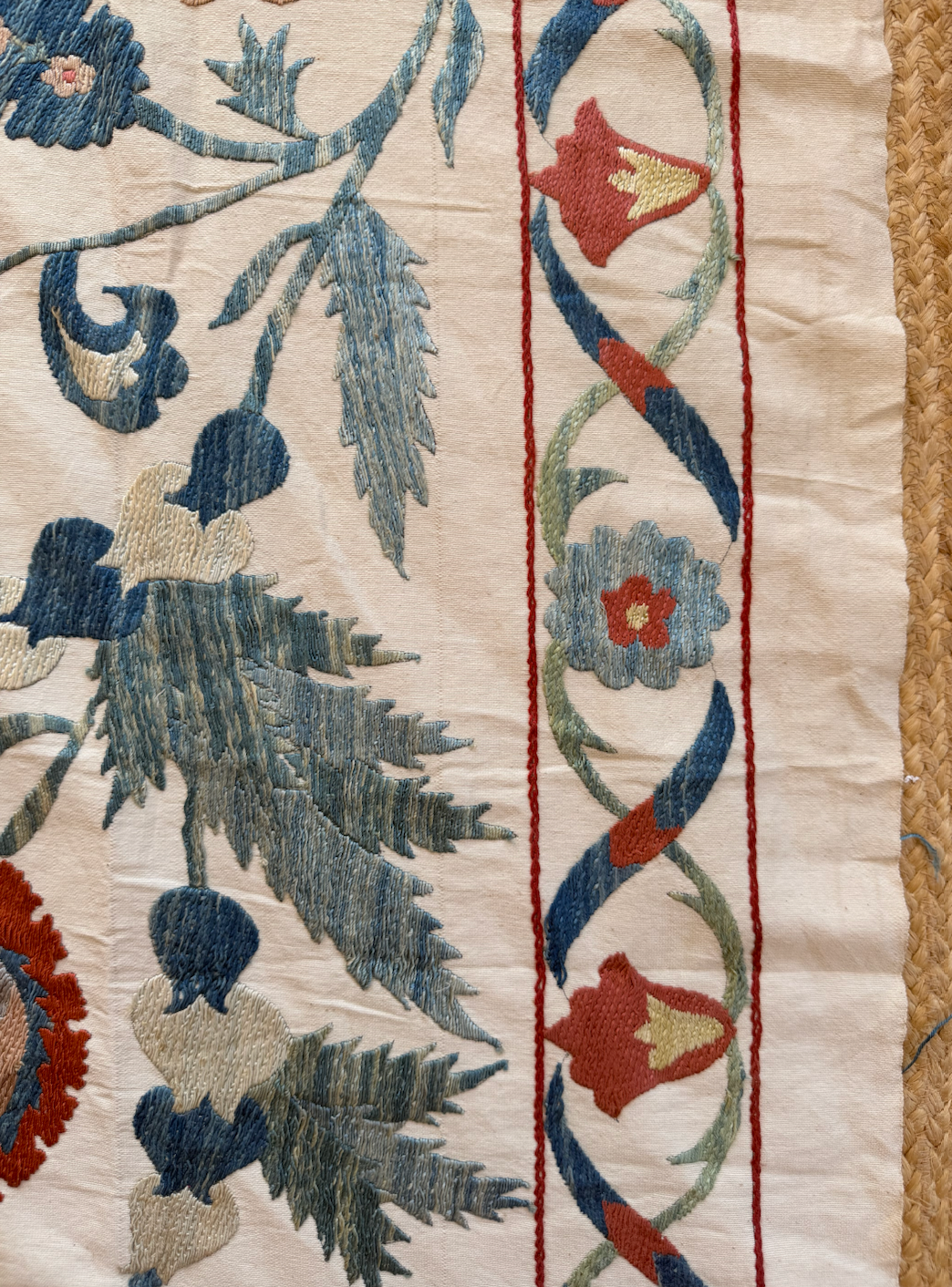 Pomegranate & Paisley Suzani in Blue, Medium
