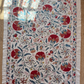 Dense Red Floral & Silvery Foliage Suzani, Medium