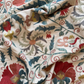 Dense Red Floral & Silvery Foliage Suzani, Medium