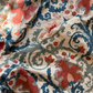 Deep Blue Scrolling Vine Suzani, Medium