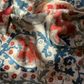 Deep Blue Scrolling Vine Suzani, Medium