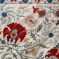 Large Red Floral Suzani with Pale Blue Foliage, Medium