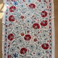 Large Red Floral Suzani with Pale Blue Foliage, Medium