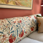 Dense Red Floral & Silvery Foliage Suzani, Medium