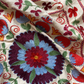 Bold multicoloured large Suzani fabric, additional view