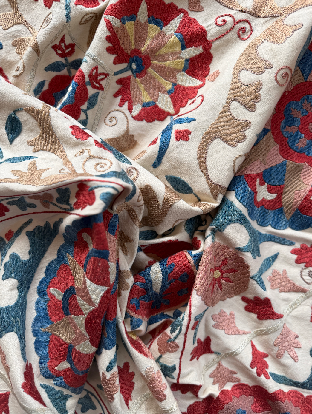 Pomegranate & Floral Medallion Suzani, Large