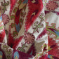 Striking Plum, Green & Coral Bold Design Large Suzani Fabric