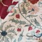 Large Red Floral Suzani with Pale Blue Foliage, Medium