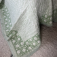 Block-Printed Cotton Quilt - Green Fern