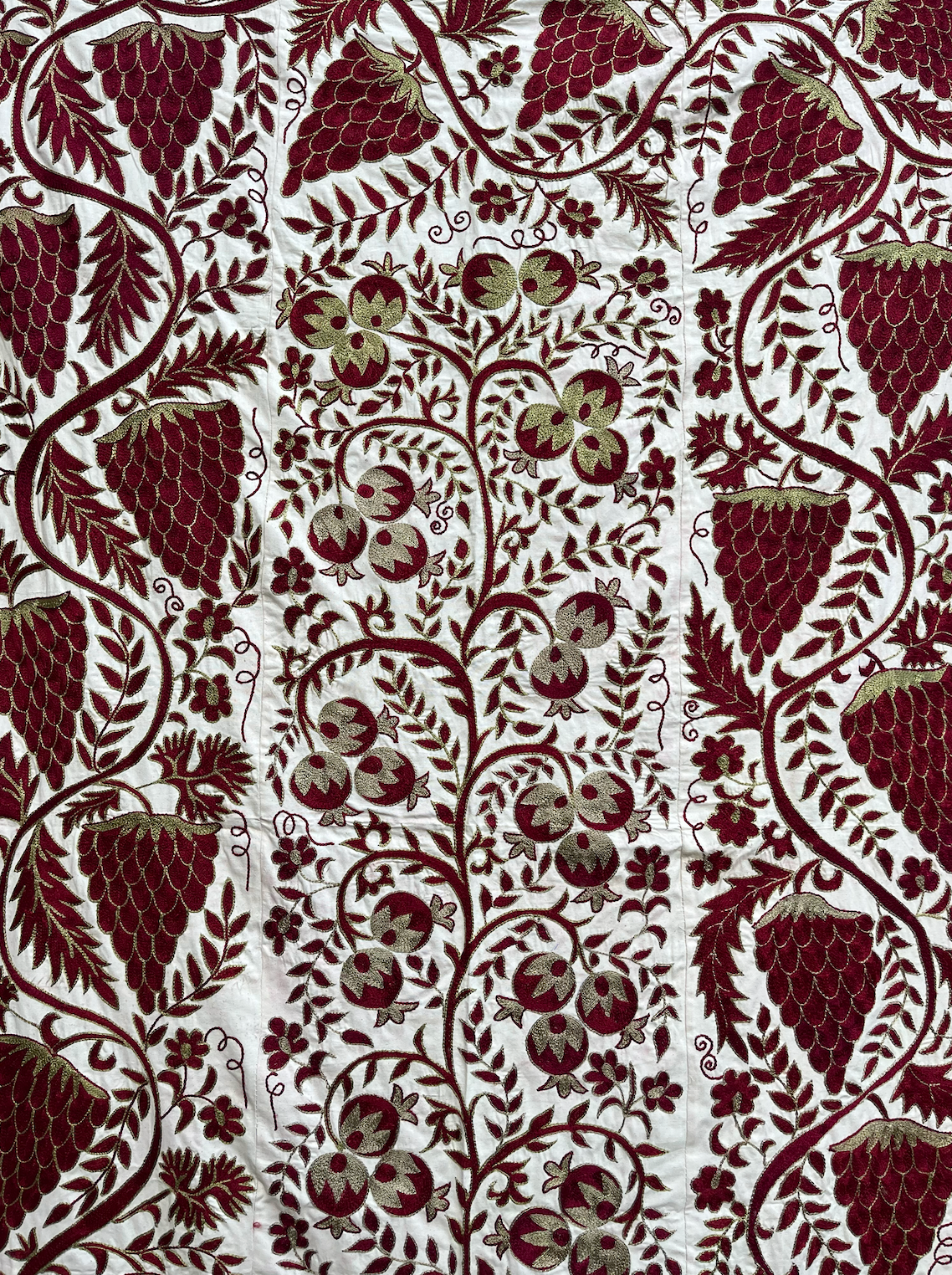 Quirky & Cool Bright Raspberry Design Cotton Suzani Fabric
