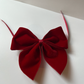 Velvet Bow Napkin Rings & Christmas Decorations