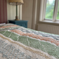 Multi Coloured Kantha Quilt - SMALL - MJS27