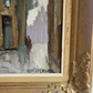Beautiful Warm City Motif Framed Oil Painting by KNUT NORMAN